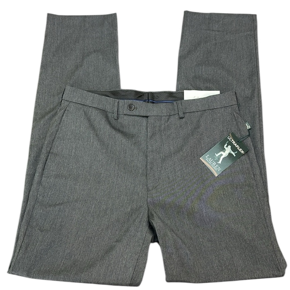 Lauren Ralph Lauren‎ Gray Ultraflex Classic Fit Dress Pants 34X34 Stretch Fabric
